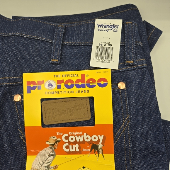 NWT Wrangler Men's 13MWZ Cowboy Cut Original Fit Jeans, 36 x 30, 38 x 30 - Picture 6 of 16